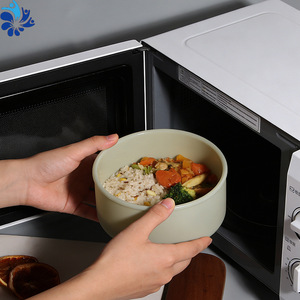 Boîte à bento ronde en silicone avec couvercle, compatible micro-ondes, hermétique, pour le stockage des pique-niques - Product Image 2