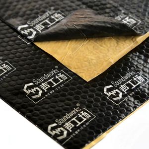 Lámina de Aislamiento Acústico Interior Soundworks D2L con Lámina de Aluminio y <span class=keywords><strong>Caucho</strong></span> <span class=keywords><strong>Butilo</strong></span> para Dormitorio, Auto, Estudio y Piso - Product Image 1