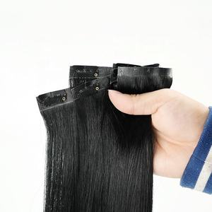 Extensions de cheveux bouclés vietnamiens, double trame fine, à clipser, injection PU, sans couture, qualité supérieure 12A, Remy, doux, brillants et épais - Product Image 3