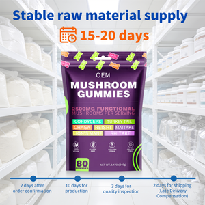 Fabricante de Suplementos de Marca Privada, Gomitas Veganas Orgánicas con Hongos, Bajo MOQ, Lanzamiento Rápido, Personalización Flexible, Suministro OEM/ODM - Product Image 3