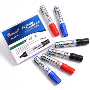 Rotulador Permanente Jumbo de Alto Rendimiento, No Tóxico, Resistente al Agua, Modelo 6018, Gran Capacidad, Tinta de Borrado en Seco, Negro, Rojo, Varios Colores - Product Image 2