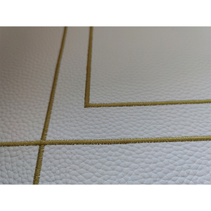 Housse de Challah en similicuir de haute qualité avec broderie personnalisée pour <span class=keywords><strong>la</strong></span> table de Shabbat – Super cadeau juif pour les États-Unis - Product Image 4