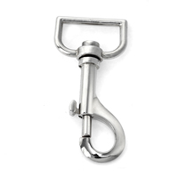 Mousqueton pivotant personnalisable en alliage de zinc massif pour collier de chien, sangle et cuir