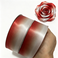 Ruban en satin double face écologique de 1,5 pouce et 100 yards, ruban floral de luxe pour fleurs préservées, emballage cadeau, bouquet de mariage