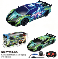 Voiture télécommandée 1:64 2.4G 4x4 pour drift, mini voiture de course avec lumières, modèle de voiture de course télécommandée à l'échelle réelle, cadeau