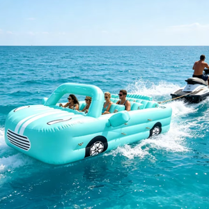Bateau Gonflable Remorquable 100-500kg en PVC Robuste pour Jet Ski, Lac et Sports Nautiques – Tube de Traînée Disco Banana pour Voiture - Product Image 1