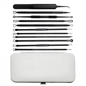 Mụn Đầu Đen Remover <span class=keywords><strong>Extractor</strong></span> <span class=keywords><strong>Tool</strong></span> <span class=keywords><strong>Kit</strong></span> 11 Trong 1 Chuyên Nghiệp Điều Trị An Toàn Đầu Trắng Mụn Trứng Cá Blemish Comedone Loại Bỏ - Product Image 2