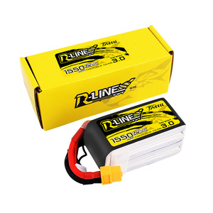 Batería LiPo TATTU R-Line Gold Brick 1550mAh 120C 4S 6S 14.8V 22.2V para Drones de Carreras FPV - Product Image 1