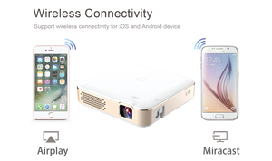 Hot bán thông minh Wifi Pocket proyector xách tay <span class=keywords><strong>DLP</strong></span> Beamer Máy chiếu Mini 4K - Product Image 2