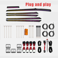 Kit Plug and Play pour Ford Mondeo : Éclairage d'ambiance Symphony, Ciel étoilé coloré, Panneau en fibre de carbone