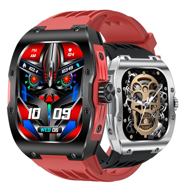 2024 AK69 Smart Watch 1.95 AMOLED Screen BT Call Heart Rate Health Monitoring IP68 Waterproof Multi-Sports Outdoor Smartwatch