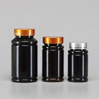 Prix d'usine – Flacons de médicaments vides noirs en plastique PET de 100 ml, 120 ml, 200 ml