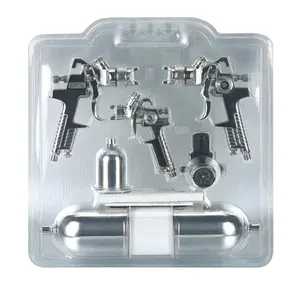 Sicopro Kit Pistol Semprot HVLP Primer Tekanan Tinggi H827 Set Alat Cat Udara Mini Pabrikan 0.8 1.0 1.3 1.4 1.7 2.0