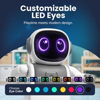 SmartyBot Robot Intelligent Interactif pour Enfants, Télécommande Programmable, Mouvements Personnalisables, Yeux LED Personnalisables, Dispositif de Bureau IA, Chine