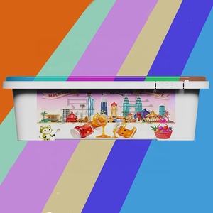 Frozen box for Thai Sweet Chilli Sauce Fruit Spread Jam deli food <b>container</b> IML printed with temper theft lid 1500ML square box - Product Image 5