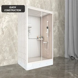 simple feeling mesa white prefab bathroom unit tub steal toilet shower cabin all in one for the indoor