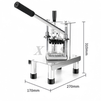 Acier inoxydable Pomme De Terre Frites Trancheuse Cutter Manuel Maison Cuisine Manuel Chip Cutter
