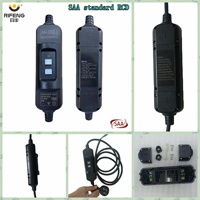 RIFENG Prise et Fiche Portables 15A en Ligne avec Disjoncteur Différentiel (RCD) 220-250V, Protection Contre les Surtensions, Étanche IP66, en Plastique, Anti-Fuite à la Terre