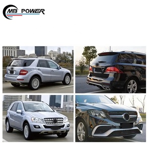 Kits Carrosserie de Gros <span class=keywords><strong>ML</strong></span>-Class <span class=keywords><strong>W164</strong></span> Mise à Niveau GLE W166 Pare-chocs Capot Ailes Phares Embouts d'Échappement <span class=keywords><strong>Accessoires</strong></span> Auto - Product Image 5