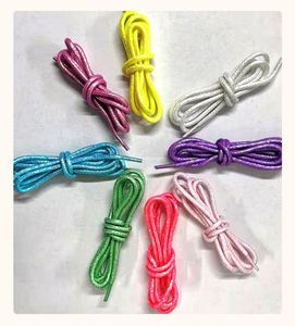 Cordones Redondos Brillantes para Zapatillas Deportivas, Cordones Circulares Coloridos Metálicos Brillantes en Dorado y Plateado - Product Image 3