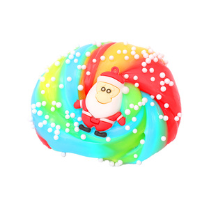 Stretchy Bouncing Putty Christmas Crystal Putty with White Foam Beads and Santa Claus - Product Image 4