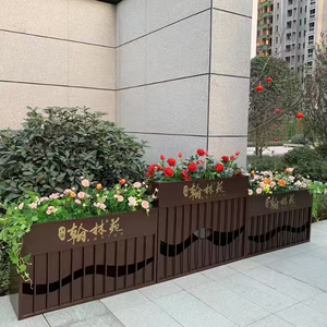 Fioriera Moderna in Acciaio Antiruggine, Ecologica e Resistente, per Esterni, Casa, Giardino, Patio e Cortile - Product Image 6