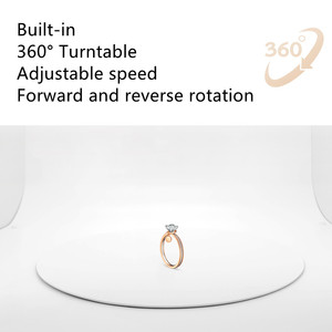 Mini Estudio Fotográfico Portátil Sanoto TB20 TB30 con Caja <span class=keywords><strong>de</strong></span> Luz y Plataforma Giratoria Regulable para Joyería - Product Image 3