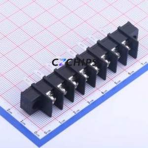 KF25HM-7.62-8P Barrier Terminal Block Through hole Component (THT),P=7.62mm Connector Two Sides 7.62mm 1x8P Straight Pin - Product Image 1