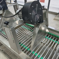 Doorlopende Transportband Luchtdroogmachine Lijn Aardappelchips Koelmachine Riem Met Ventilatoren Lucht Blazen Dehydrator Droge Lucht Blower