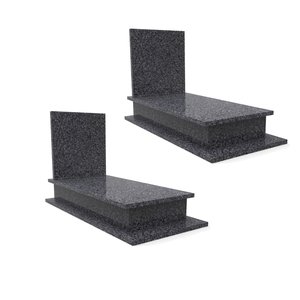 Pierre tombale en granit robuste de marque personnalisée, côtés bruts, face polie, modèle LST-136 pour un monument funéraire solide - Product Image 1