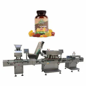 Fully automatic gummy counter plate candy packing machine vitamin pectin gummy bear counting machine