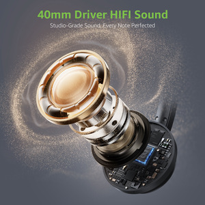 UNBRANDED Wireless 5.3 + 2.4G Headset with Charging Base ENC Noise Cancelling <b>Microphone</b> - Product Image 3