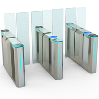 Torniquete Deslizante con Pantalla de 8 Pulgadas, Control de Acceso con Código QR y Código de Barras, Barrera Peatonal para Entrada de Vías, Acero Inoxidable
