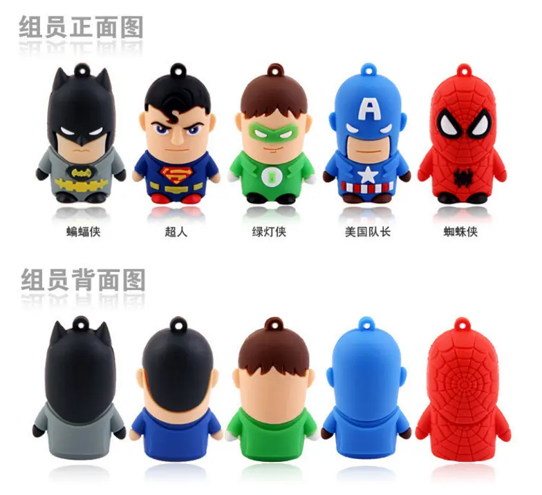 Nuevo diseño de la unidad flash usb de dibujos animados flash drive 3d usb flash drive