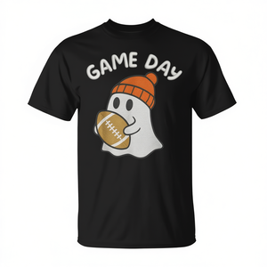 Camiseta de Halloween con diseño de fantasma para el día del partido de fútbol americano, atuendo familiar para fiestas - Product Image 2