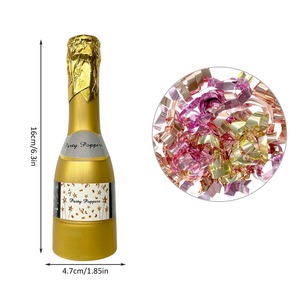 ปืนฉีดกระดาษสีทองรูปขวดแชมเปญ ปืนยิงกระดาษคอนเฟตติแบบมือถือ สำหรับงานเฉลิมฉลอง งานแต่งงาน - Product Image 6