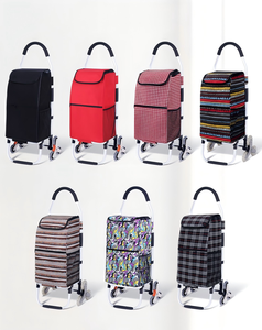 Chariot de courses pliable ultraléger et portable pour extérieur, sac de transport alimentaire étanche avec cadre en fer inoxydable chromé, breveté, poids léger, origine - Product Image 3
