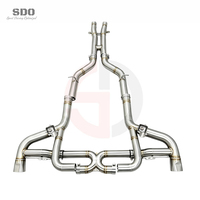 Pipa Knalpot Catback High Flow SD untuk Mercedes-Benz AMG GT/GT S C190 4.0T 2014-2024 Knalpot Performa Cat-back dengan Katup OEM