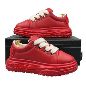 Zapatillas Deportivas Casuales para Hombre, Diseño Moderno con Cordones, Microfibra, Cuero, Transpirables, Plataforma Plana, Aumentan la Estatura - Product Image 1