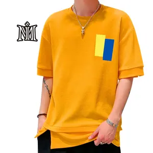 Hip Hop T Shirt günlük giyim baskılı gündelik giyim genç şık 3D düşük fiyat rahat erkekler konfeksiyon için büyük boy Unisex kısa kollu