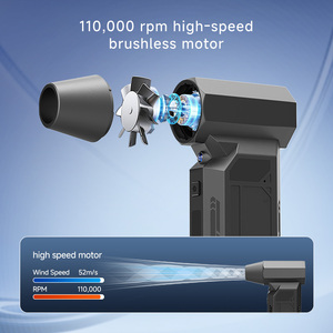 Soplador de Aire Eléctrico Inalámbrico Portátil, Mini Soplador <span class=keywords><strong>para</strong></span> Limpieza de PC y Automóviles, Secador de Mano - Product Image 2
