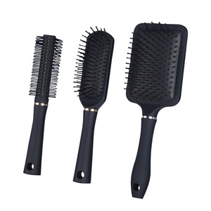 Nuevo Peine Cuadrado Grande de Moda Iónico Negro para Hombre, con Función de Masaje con Cojín de Aire, Impermeable, de Plástico, para Peinar el Cabello - Product Image 1