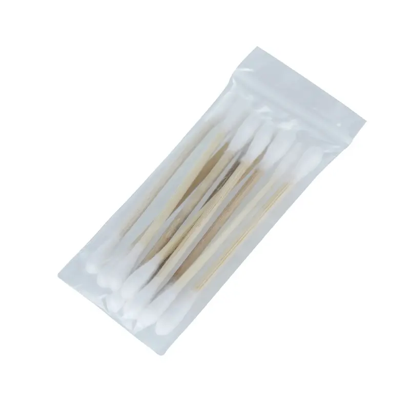 Multipurpose double sided cotton buds bamboo industrial cotton swabs ear cleaning sanitary cotton buds oem