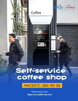 Mesin Vending Espresso Kelas Komersial MACAS MACES7C-300-90-00 9 Bar Stainless Steel Single Boiler Filter Dapat Digunakan Kembali