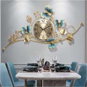 Horloge murale en métal de forme française unique meilleur design horloge murale suspendue de haute qualité horloge fantaisie faite à la main - Product Image 1