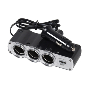 Dc 12V/24V Phụ Kiện Xe Hơi <span class=keywords><strong>Adapter</strong></span> xe Thuốc lá nhẹ hơn đa ổ cắm ba Splitter USB sạc <span class=keywords><strong>Adapter</strong></span> - Product Image 2