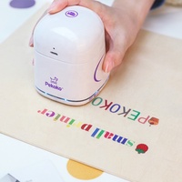 Imprimante Jet d'Encre Portative Intelligente Multicolore, Mini Imprimante à Main Portable Multifonctionnelle pour Cartes, Logos et Étiquettes