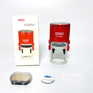 Kích thước trung bình vòng nhựa ABS tự mực con dấu tem 30mm văn phòng tài liệu phê duyệt logo con dấu máy - Product Image 6