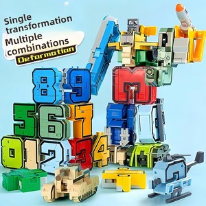Bloques <span class=keywords><strong>de</strong></span> Construcción <span class=keywords><strong>de</strong></span> Robots Digitales Transformables, Silenciosos, para Niños, Letras <span class=keywords><strong>de</strong></span> <span class=keywords><strong>Autobots</strong></span>, Juguete <span class=keywords><strong>de</strong></span> Plástico para Bebés - Product Image 1