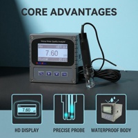Analyseur de pH industriel en ligne Betteblue, précision de 0,01 pH pour le traitement des eaux usées industrielles et des eaux de vidange, écran LCD